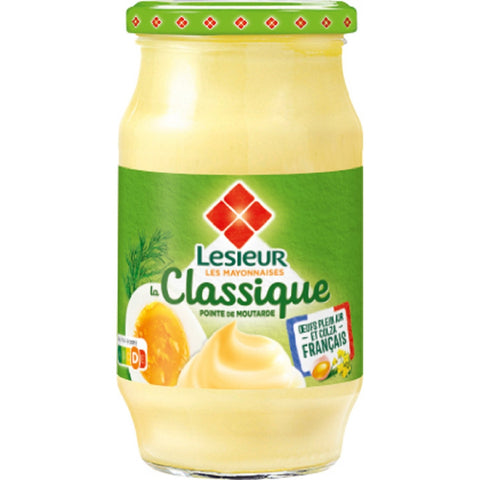 Mayonnaise 4% de moutarde de Dijon grand pot - Mayonnaise with Dijon mustard large pot- Lesieur, 475g