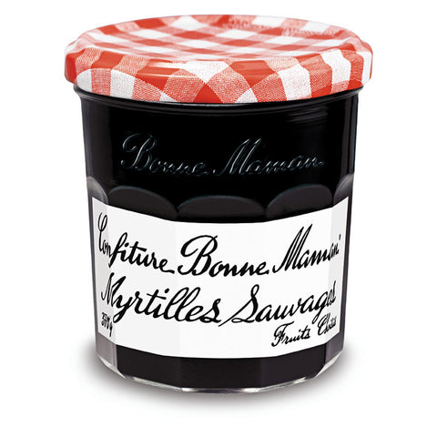 Confiture de myrtilles - Blueberry jam (glass jar) - Bonne Maman, 370g