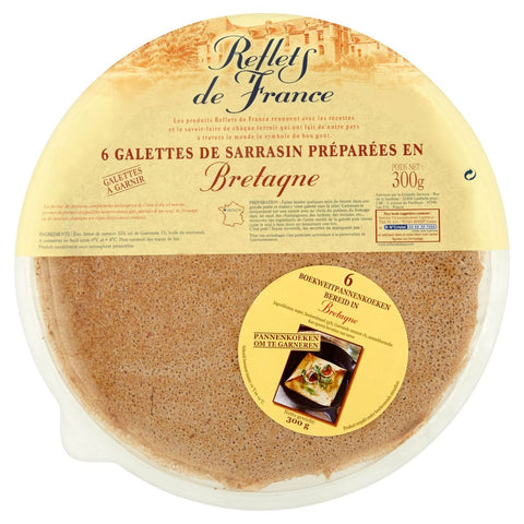 Galettes de sarrasin de Bretagne x 6 crêpes - Buckwheat pancakes from Brittany x 6, Reflets de France , 300g