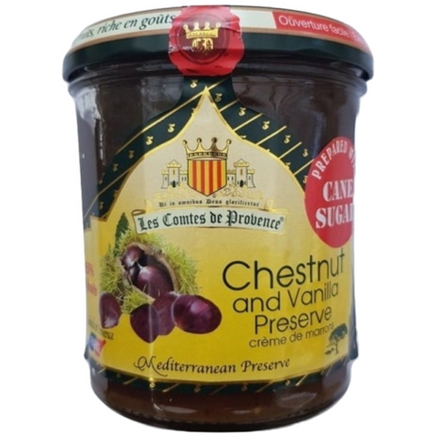 Crème de marron artisanale bio  fabriquée en Provence - Chestnut & vanilla spread Provence glass jar - Les Comtes de Provence, 370g