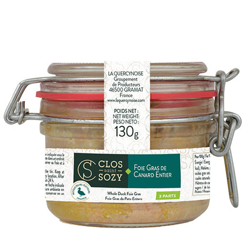 Clos Saint Sozy, Foie Gras de Canard Entier - 130g - Le Vacherin Deli