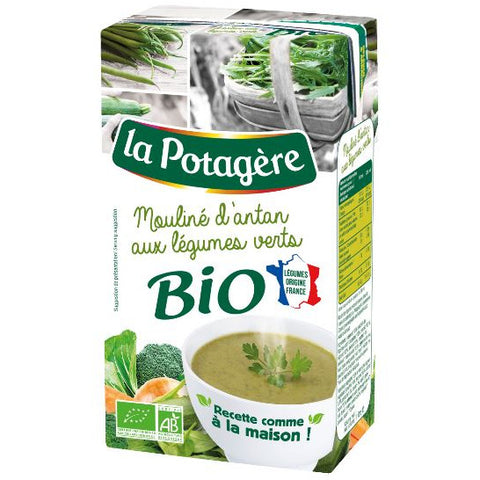 Soupe BIO mouliné d’Antan aux légumes verts - Organic soup Green vegetables - La Potagère 2x30cl