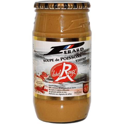 Soupe de poisson Label Rouge bocal,Fish soup Label Rouge (glass jar), Pérard 85cl