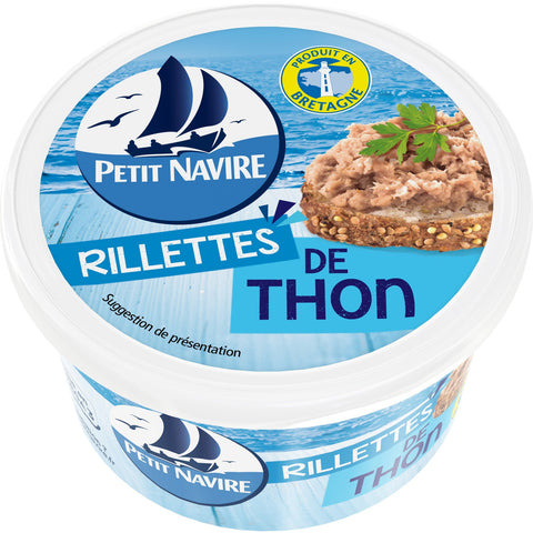 Rillettes de thon conserve-Tuna rillette tinned - Petit Navire 125g