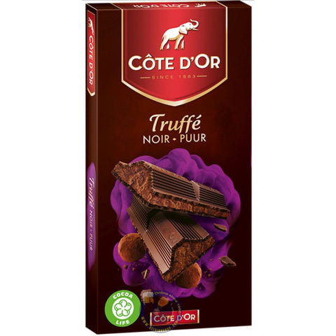 Chocolat noir Truffé - Dark chocolate filled with chocolate truffle - Cote d’Or, 190g