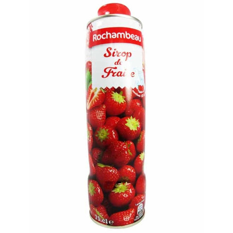 Sirop fraise bidon - Strawberry cordial - Rochambeau, 75cl