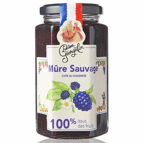 Confiture de mûre sauvage cuite au chaudron - Wild blackberry jam - Lucien Georgelin, 320g