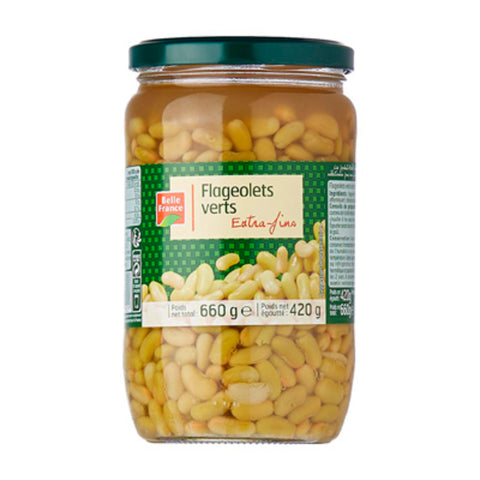 Flageolets extra fins bocal - Glass jar Flageolets beans - Belle France,660g