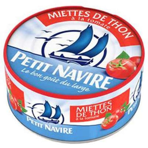 Miettes de thon à la tomate - Tuna flakes with tomato - Petit Navire, 80g