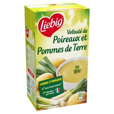 Pursoup velouté poireaux et pommes de terre brick - Leeks and potato soup carton - Liébig 2 x 30cl