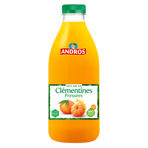 Clémentines pressées - Squeezed clementine juice - Andros, 1L