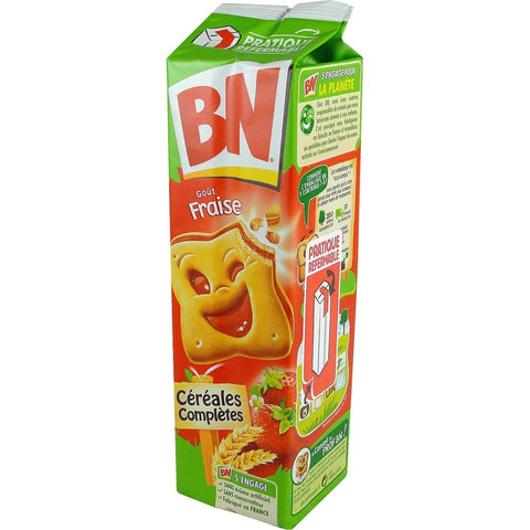 BN fourré à la pulpe de fraise - BN Biscuit with strawberry filling - BN, 295g