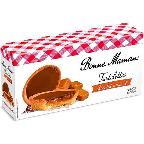 Tartelettes chocolat au lait et caramel - Milk chocolate & caramel tartlet biscuits - Bonne Maman, 135g