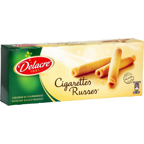 Cigarettes russes - All butter cigarette-shaped biscuits - Delacre, 200g
