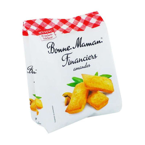 Financiers aux amandes x 10 emballés individuellement - Financiers mini cake with almonds x 10 individually wrapped - Bonne Maman, 250g