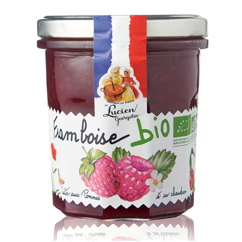 Confiture de framboise - Raspberry jam glass jar - Lucien Georgelin, 320g