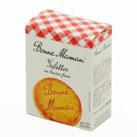 Galettes pur beurre x 12 emballés individuellement - Galettes all butter biscuits x 12 ind. wrapped - Bonne Maman, 170g