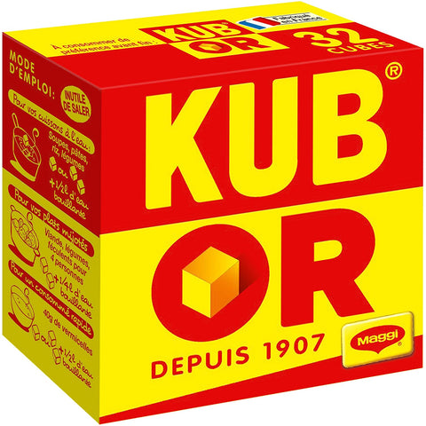 Kub Or bouillon culinaire en cubes - Vegetable stock cubes - Maggi 16x2, 128 g