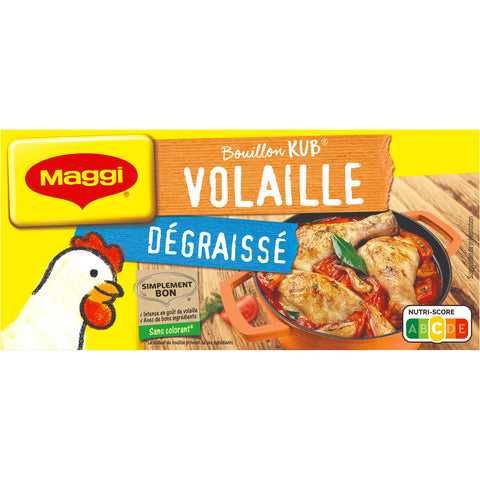 Maggi Bouillon de volaille dégraissé x12cubes (Low Fat chicken stock cubes) - Le Vacherin Deli