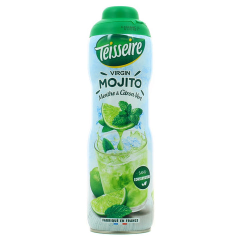 Sirop menthe citron vert façon Mojito bidon- Virgin Mojito cordial Mint & Lime - Teisseire, 60cl