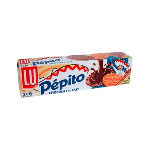 Pépito chocolat au lait - Pépito Biscuits coated with milk chocolate - LU, 200g