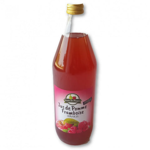 Jus de pomme et framboise - Apple and raspberry juice 1L - Vergers des Weppes, 1l