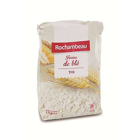 Farine de blé T45- Plain wheat flour T45 - Rochambeau, 1Kg