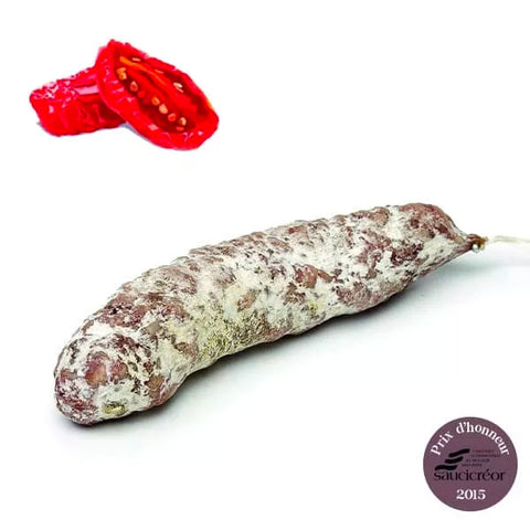Tomate séchée and olive Saucisson (Pork with sundried tomatoes and olives) - 200gm - Le Vacherin Deli
